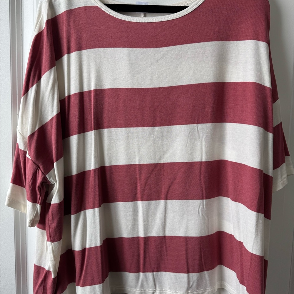 Striped Women's Top - Red and White